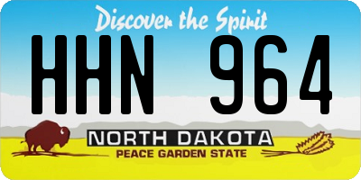 ND license plate HHN964