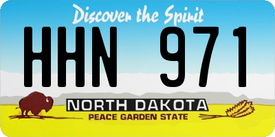 ND license plate HHN971