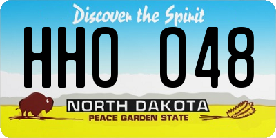 ND license plate HHO048