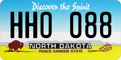 ND license plate HHO088