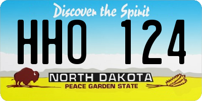 ND license plate HHO124