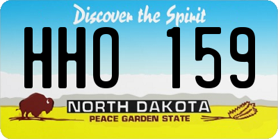 ND license plate HHO159