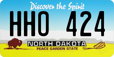 ND license plate HHO424