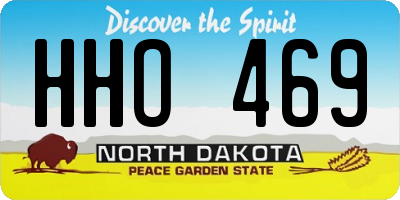 ND license plate HHO469
