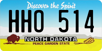 ND license plate HHO514