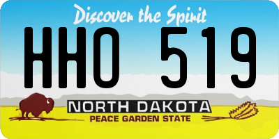 ND license plate HHO519