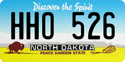 ND license plate HHO526