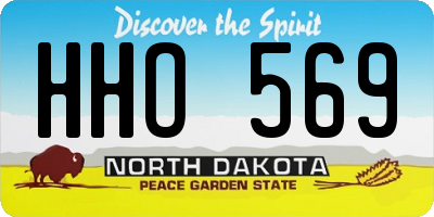 ND license plate HHO569
