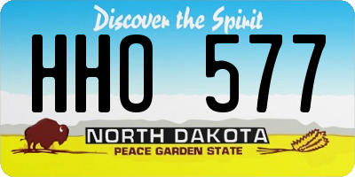 ND license plate HHO577