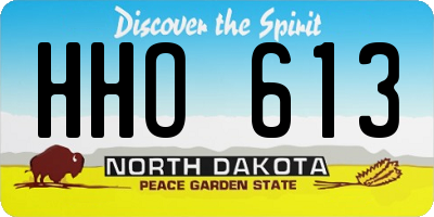 ND license plate HHO613