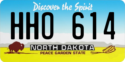 ND license plate HHO614