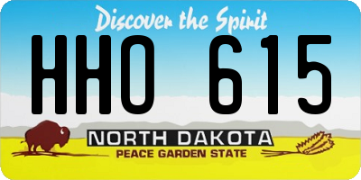 ND license plate HHO615