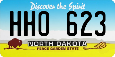 ND license plate HHO623