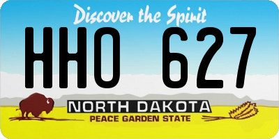ND license plate HHO627