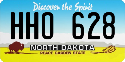 ND license plate HHO628