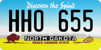ND license plate HHO655