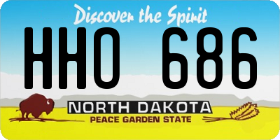 ND license plate HHO686
