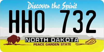 ND license plate HHO732