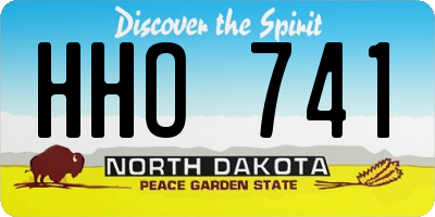ND license plate HHO741