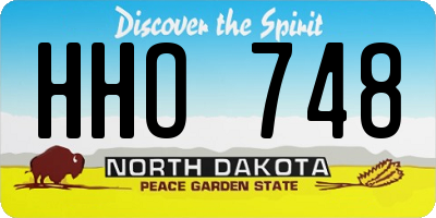 ND license plate HHO748