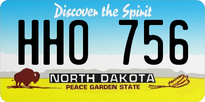 ND license plate HHO756