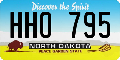 ND license plate HHO795