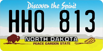 ND license plate HHO813