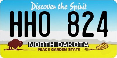 ND license plate HHO824