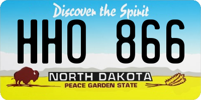 ND license plate HHO866