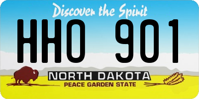 ND license plate HHO901