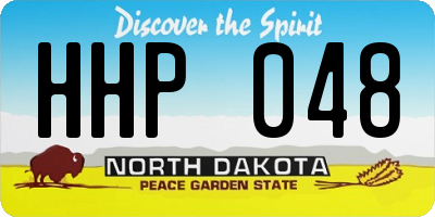 ND license plate HHP048
