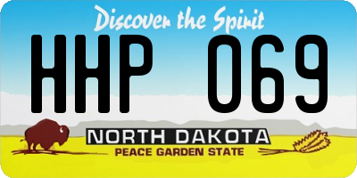 ND license plate HHP069