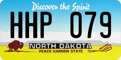 ND license plate HHP079