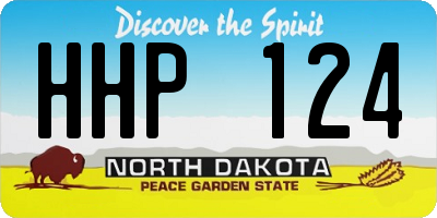 ND license plate HHP124