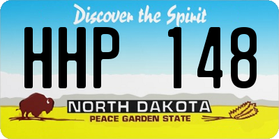 ND license plate HHP148
