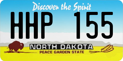 ND license plate HHP155