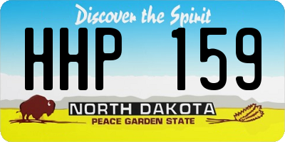 ND license plate HHP159