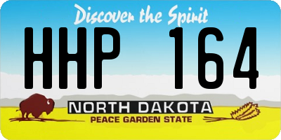ND license plate HHP164