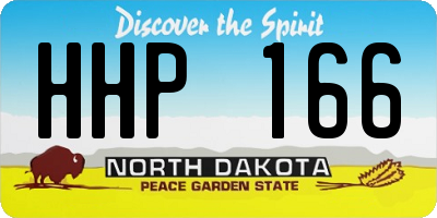 ND license plate HHP166