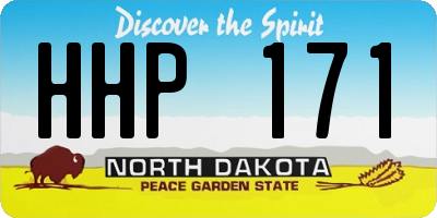 ND license plate HHP171