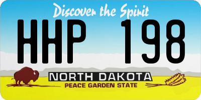 ND license plate HHP198