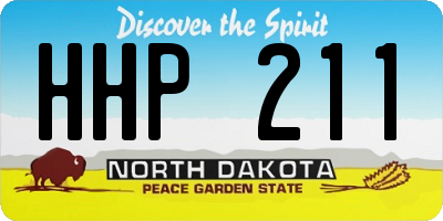 ND license plate HHP211