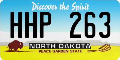 ND license plate HHP263