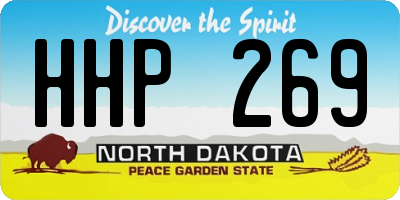 ND license plate HHP269