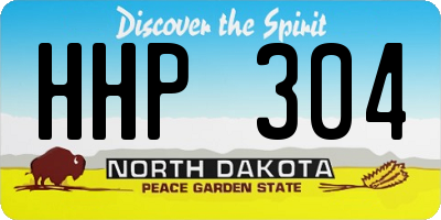 ND license plate HHP304