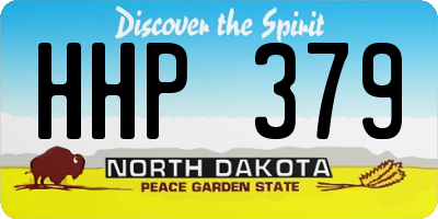 ND license plate HHP379