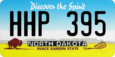 ND license plate HHP395