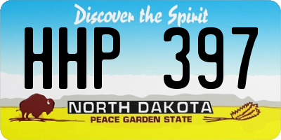 ND license plate HHP397