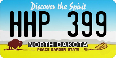 ND license plate HHP399