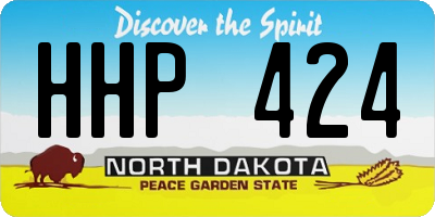 ND license plate HHP424